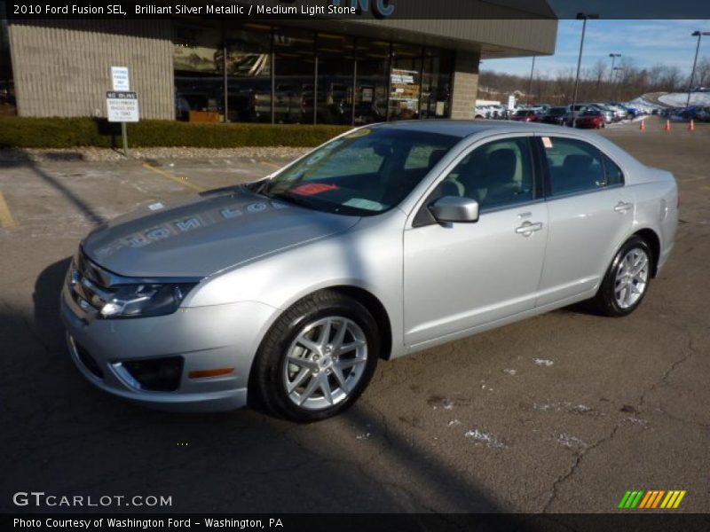 Brilliant Silver Metallic / Medium Light Stone 2010 Ford Fusion SEL