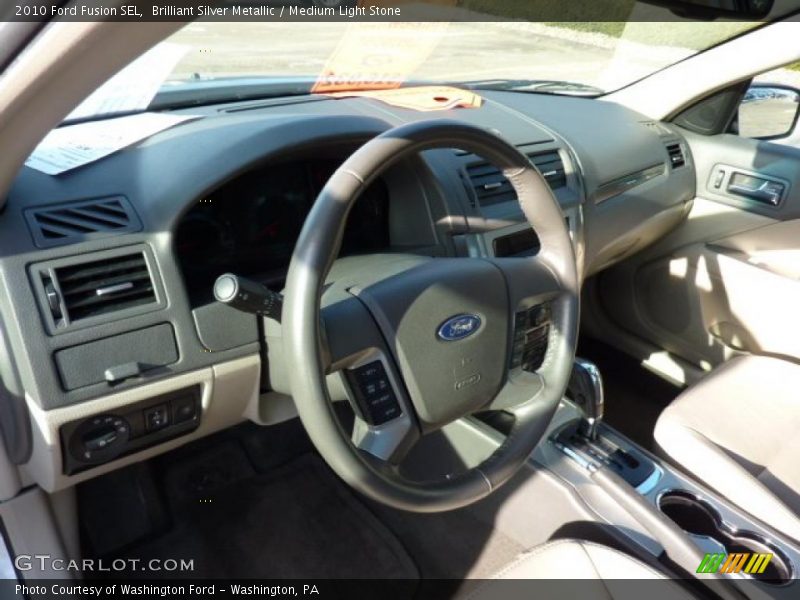 Brilliant Silver Metallic / Medium Light Stone 2010 Ford Fusion SEL