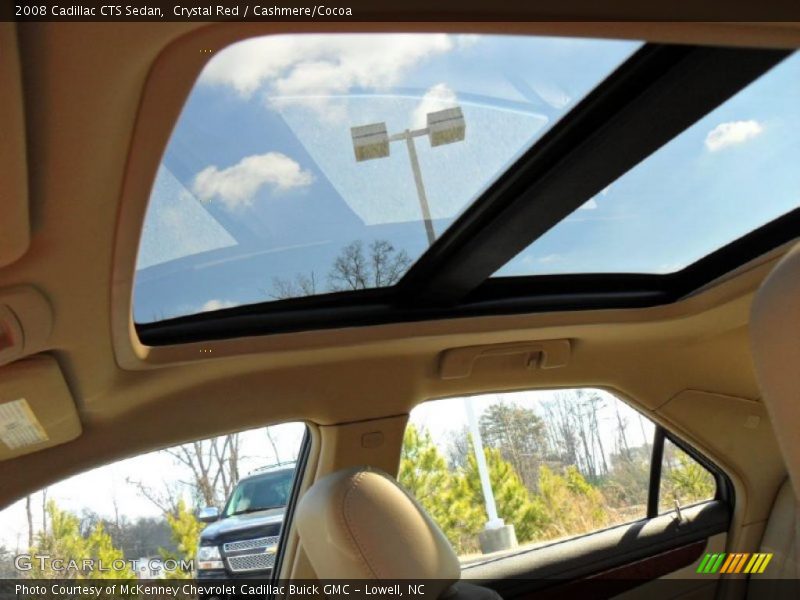Crystal Red / Cashmere/Cocoa 2008 Cadillac CTS Sedan