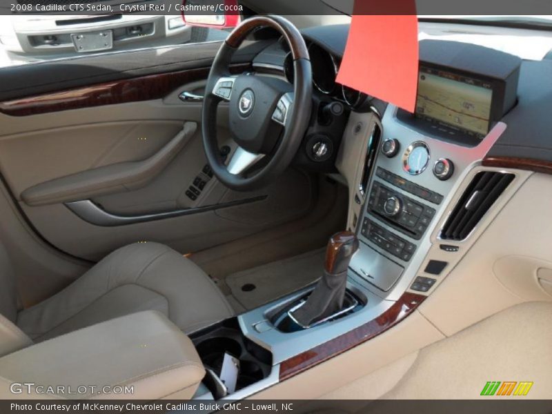 Crystal Red / Cashmere/Cocoa 2008 Cadillac CTS Sedan