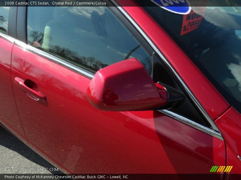 Crystal Red / Cashmere/Cocoa 2008 Cadillac CTS Sedan