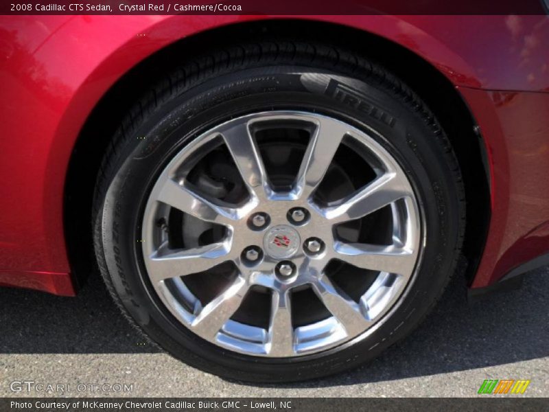Crystal Red / Cashmere/Cocoa 2008 Cadillac CTS Sedan