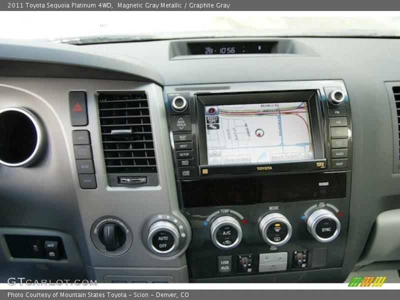 Controls of 2011 Sequoia Platinum 4WD