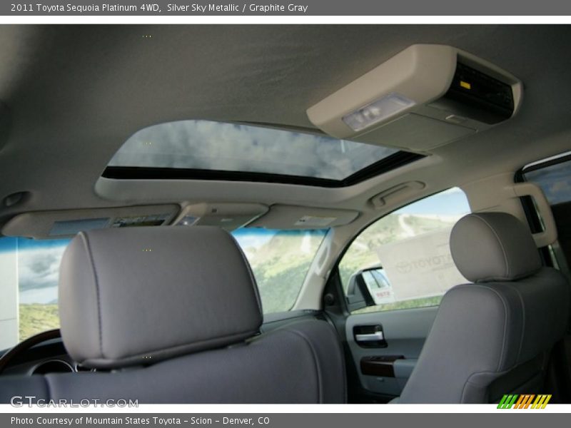 Silver Sky Metallic / Graphite Gray 2011 Toyota Sequoia Platinum 4WD