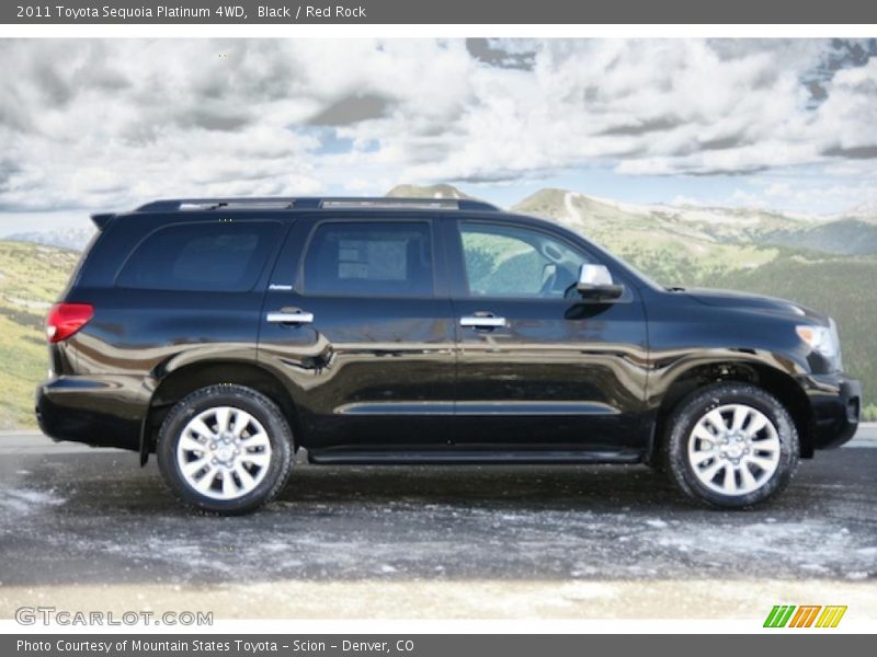 Black / Red Rock 2011 Toyota Sequoia Platinum 4WD
