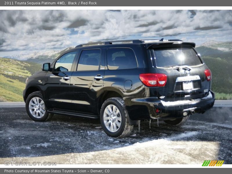 Black / Red Rock 2011 Toyota Sequoia Platinum 4WD