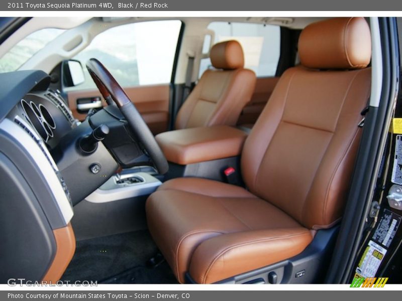  2011 Sequoia Platinum 4WD Red Rock Interior