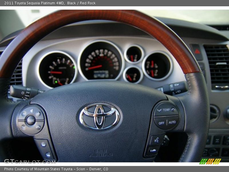 Black / Red Rock 2011 Toyota Sequoia Platinum 4WD