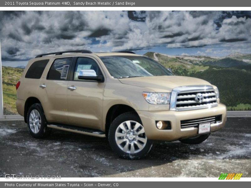 Sandy Beach Metallic / Sand Beige 2011 Toyota Sequoia Platinum 4WD