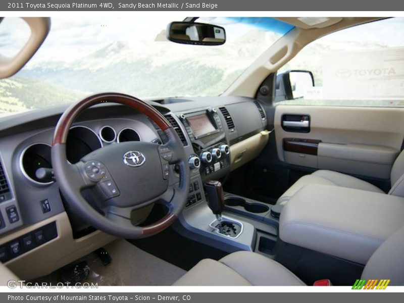 Sand Beige Interior - 2011 Sequoia Platinum 4WD 