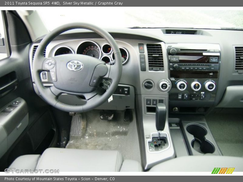 Silver Sky Metallic / Graphite Gray 2011 Toyota Sequoia SR5 4WD