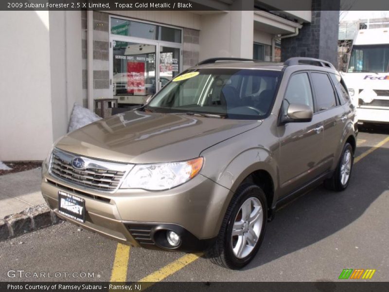 Topaz Gold Metallic / Black 2009 Subaru Forester 2.5 X Limited