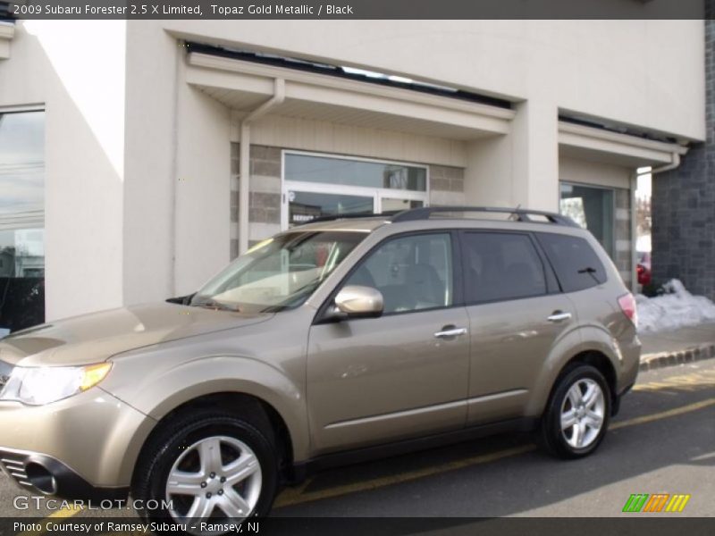 Topaz Gold Metallic / Black 2009 Subaru Forester 2.5 X Limited