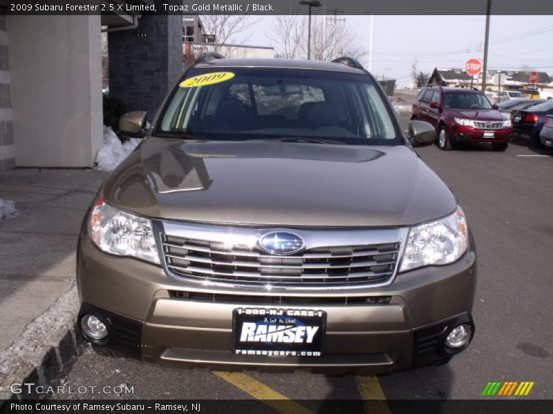 Topaz Gold Metallic / Black 2009 Subaru Forester 2.5 X Limited