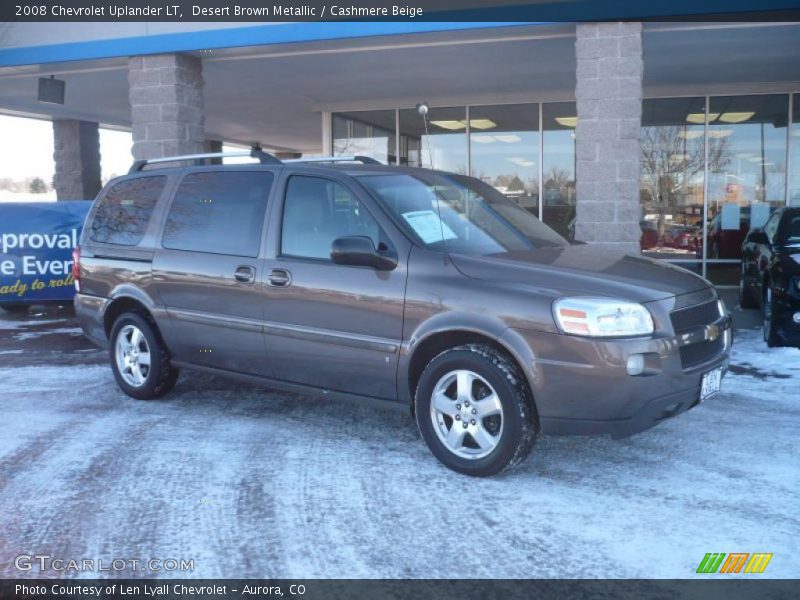 Desert Brown Metallic / Cashmere Beige 2008 Chevrolet Uplander LT