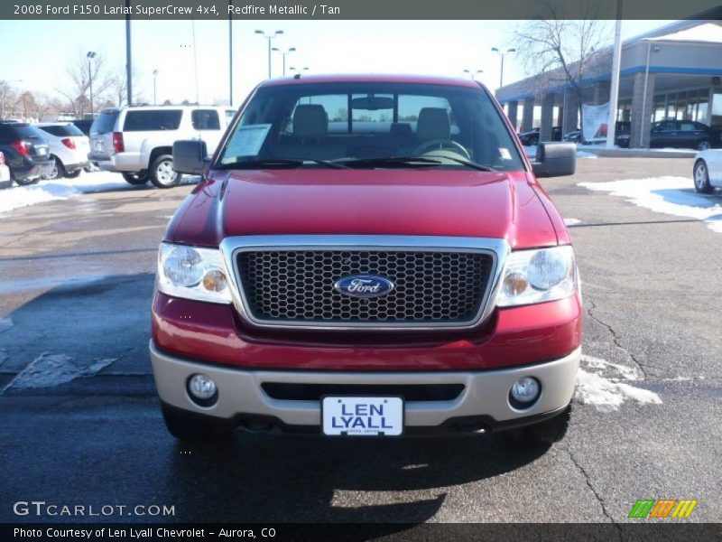 Redfire Metallic / Tan 2008 Ford F150 Lariat SuperCrew 4x4