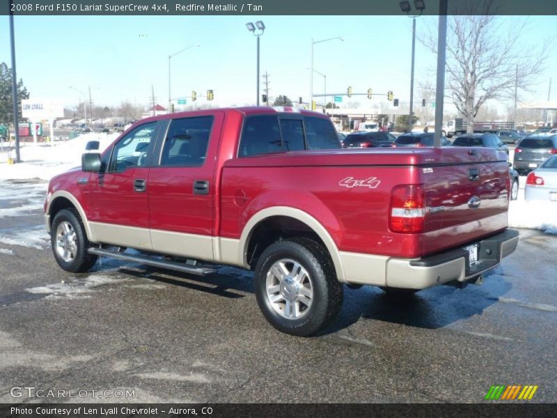 Redfire Metallic / Tan 2008 Ford F150 Lariat SuperCrew 4x4