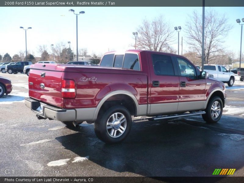 Redfire Metallic / Tan 2008 Ford F150 Lariat SuperCrew 4x4