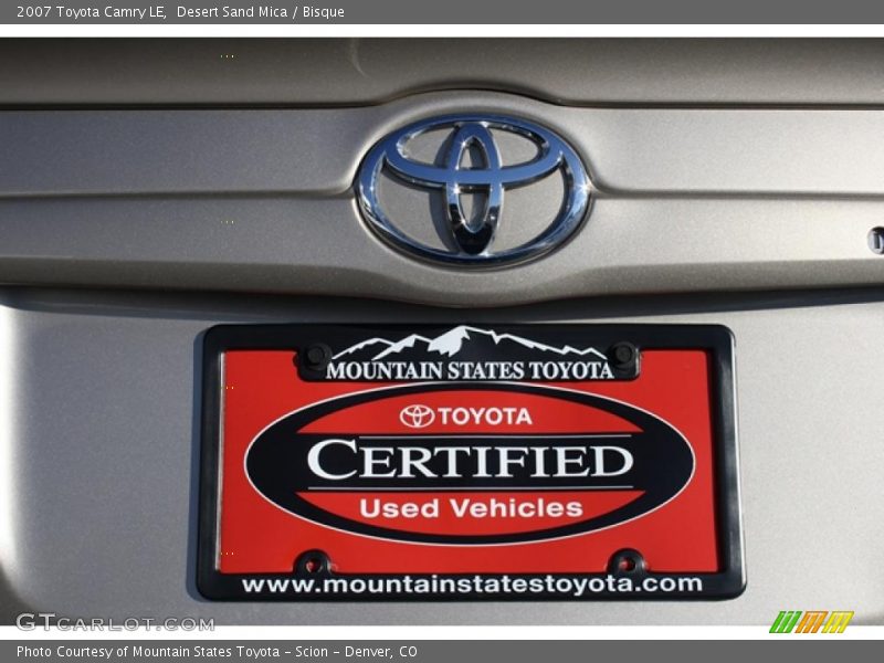 Desert Sand Mica / Bisque 2007 Toyota Camry LE
