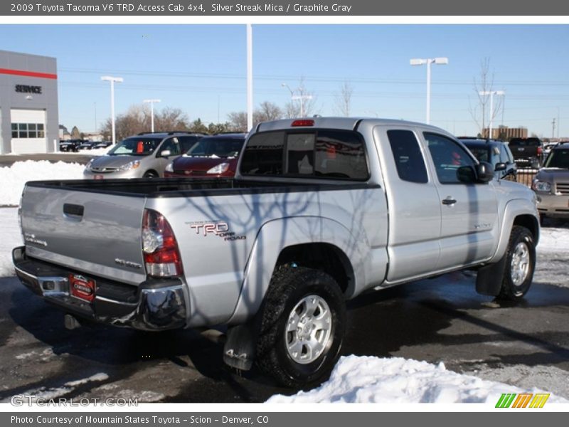Silver Streak Mica / Graphite Gray 2009 Toyota Tacoma V6 TRD Access Cab 4x4