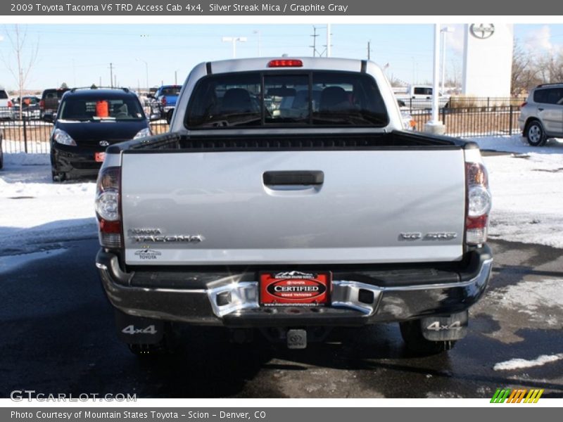 Silver Streak Mica / Graphite Gray 2009 Toyota Tacoma V6 TRD Access Cab 4x4