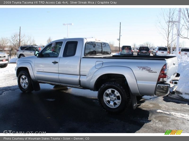 Silver Streak Mica / Graphite Gray 2009 Toyota Tacoma V6 TRD Access Cab 4x4