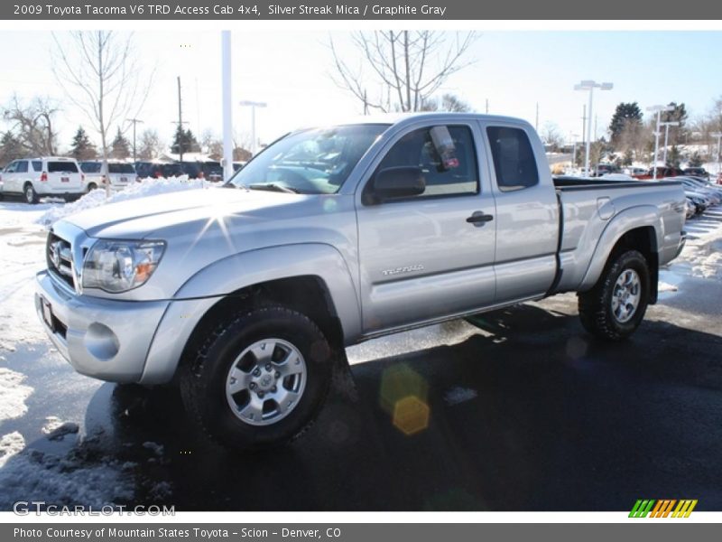 Silver Streak Mica / Graphite Gray 2009 Toyota Tacoma V6 TRD Access Cab 4x4