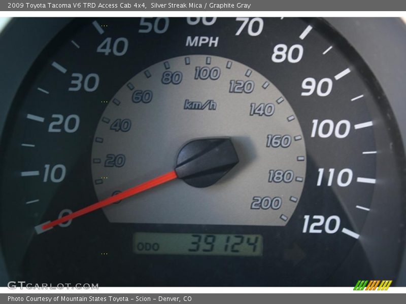 Silver Streak Mica / Graphite Gray 2009 Toyota Tacoma V6 TRD Access Cab 4x4