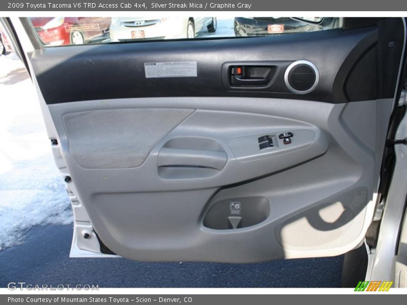 Silver Streak Mica / Graphite Gray 2009 Toyota Tacoma V6 TRD Access Cab 4x4