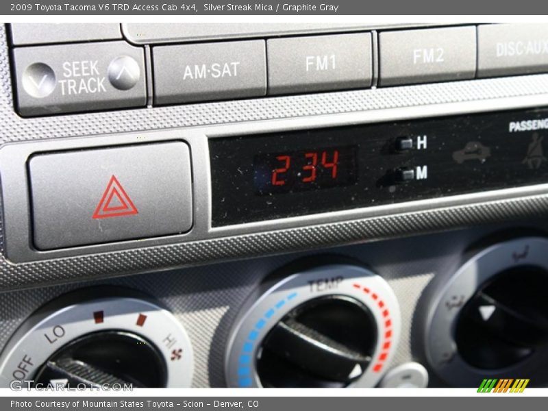 Silver Streak Mica / Graphite Gray 2009 Toyota Tacoma V6 TRD Access Cab 4x4