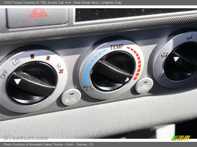 Silver Streak Mica / Graphite Gray 2009 Toyota Tacoma V6 TRD Access Cab 4x4