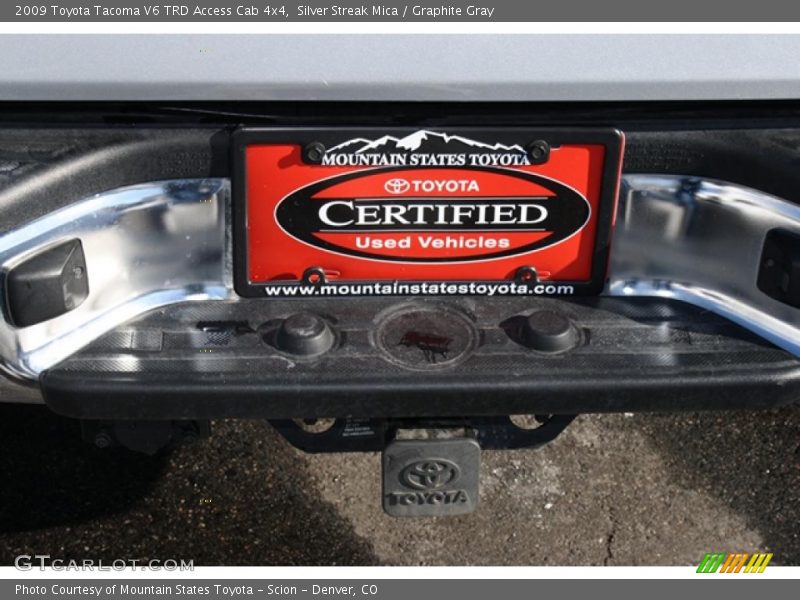 Silver Streak Mica / Graphite Gray 2009 Toyota Tacoma V6 TRD Access Cab 4x4