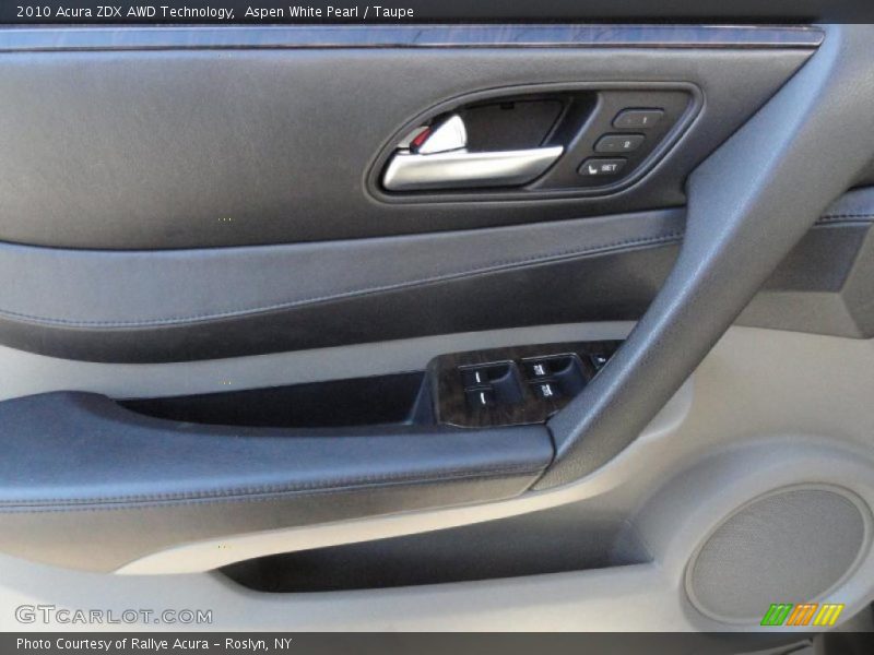 Aspen White Pearl / Taupe 2010 Acura ZDX AWD Technology