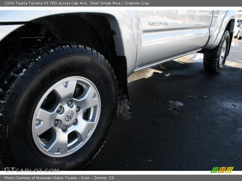 Silver Streak Mica / Graphite Gray 2009 Toyota Tacoma V6 TRD Access Cab 4x4