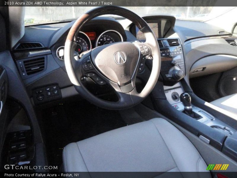 Aspen White Pearl / Taupe 2010 Acura ZDX AWD Technology