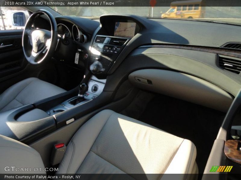 Aspen White Pearl / Taupe 2010 Acura ZDX AWD Technology