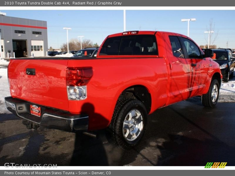 Radiant Red / Graphite Gray 2010 Toyota Tundra Double Cab 4x4