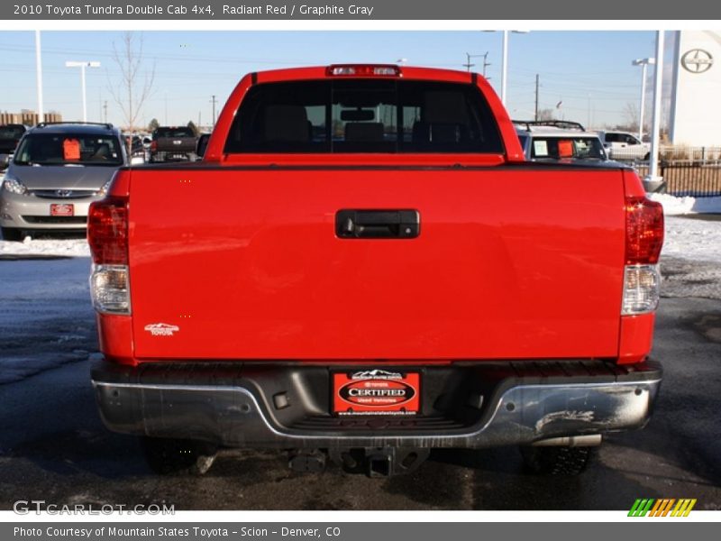 Radiant Red / Graphite Gray 2010 Toyota Tundra Double Cab 4x4