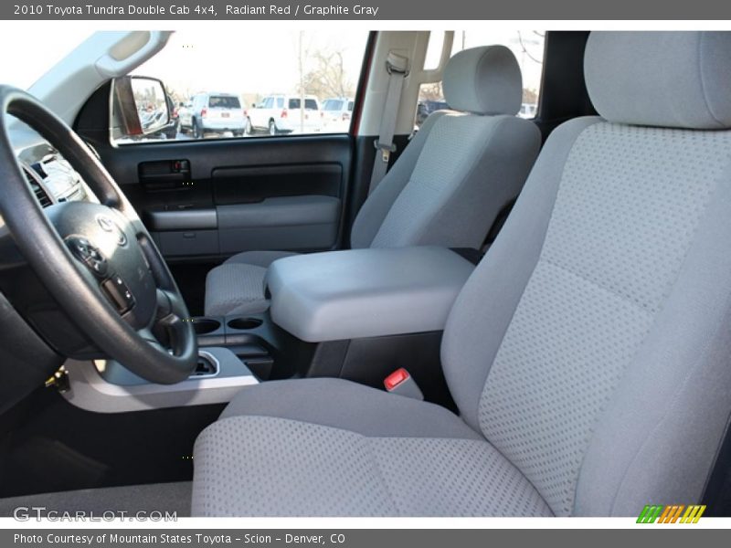 Radiant Red / Graphite Gray 2010 Toyota Tundra Double Cab 4x4