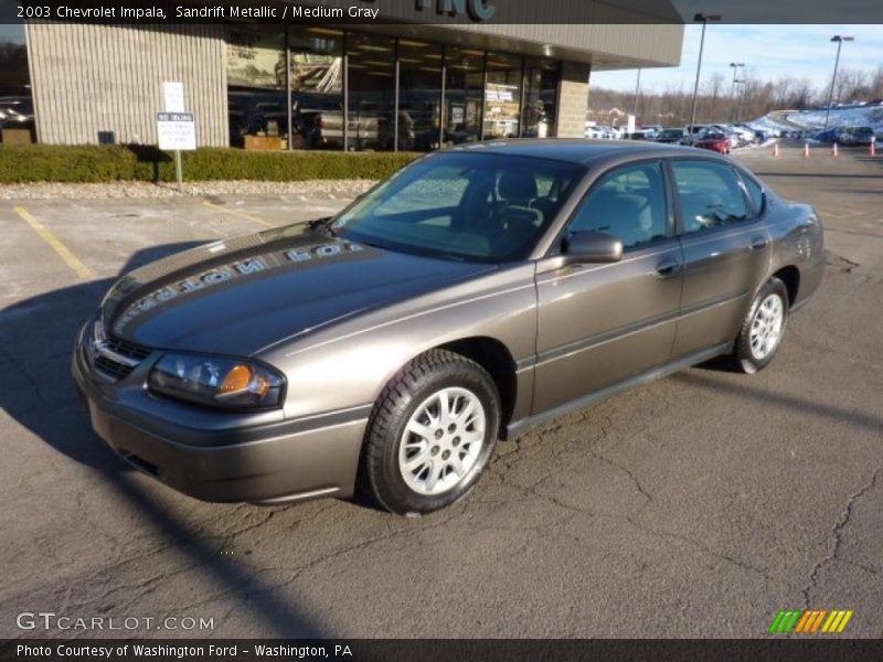 Sandrift Metallic / Medium Gray 2003 Chevrolet Impala