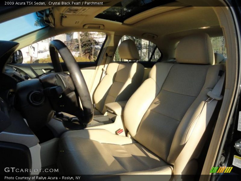 Crystal Black Pearl / Parchment 2009 Acura TSX Sedan