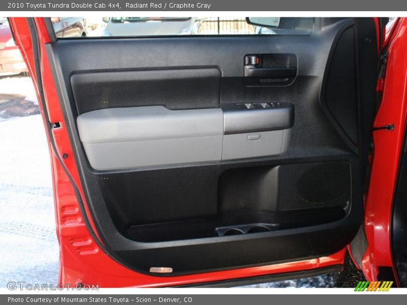 Radiant Red / Graphite Gray 2010 Toyota Tundra Double Cab 4x4