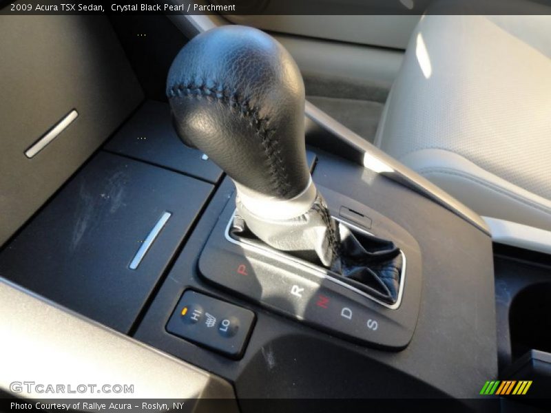 Crystal Black Pearl / Parchment 2009 Acura TSX Sedan