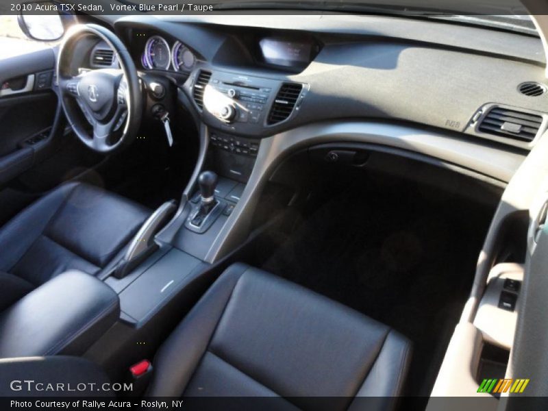Vortex Blue Pearl / Taupe 2010 Acura TSX Sedan