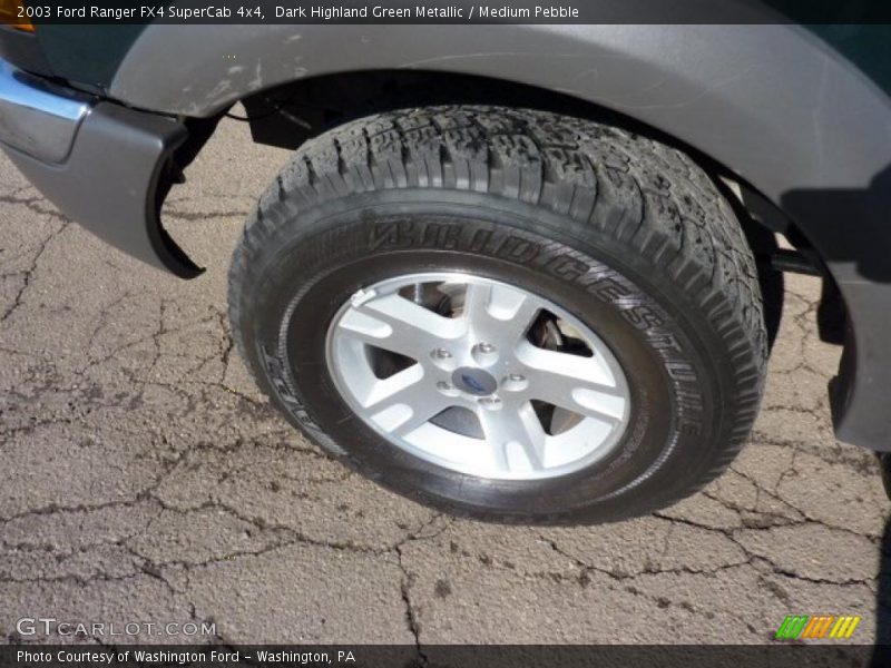 Dark Highland Green Metallic / Medium Pebble 2003 Ford Ranger FX4 SuperCab 4x4