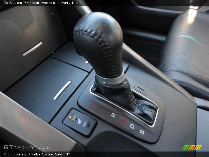 Vortex Blue Pearl / Taupe 2010 Acura TSX Sedan