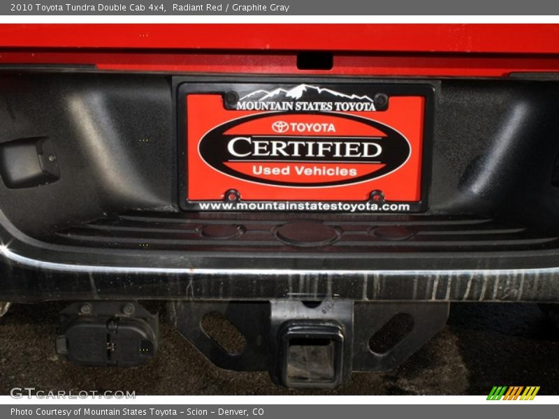 Radiant Red / Graphite Gray 2010 Toyota Tundra Double Cab 4x4