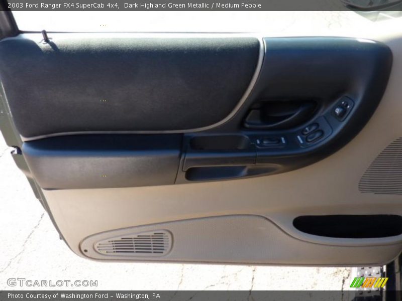 Dark Highland Green Metallic / Medium Pebble 2003 Ford Ranger FX4 SuperCab 4x4