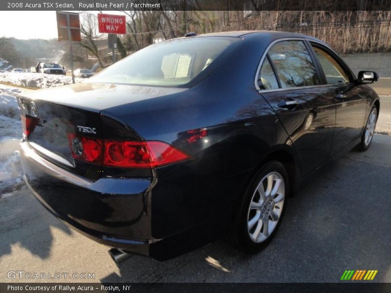 Royal Blue Pearl / Parchment 2008 Acura TSX Sedan