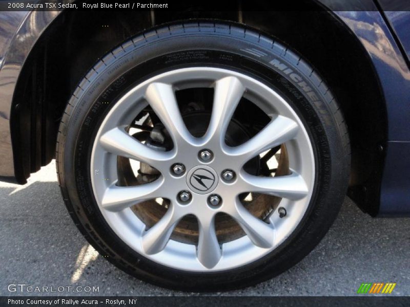 Royal Blue Pearl / Parchment 2008 Acura TSX Sedan